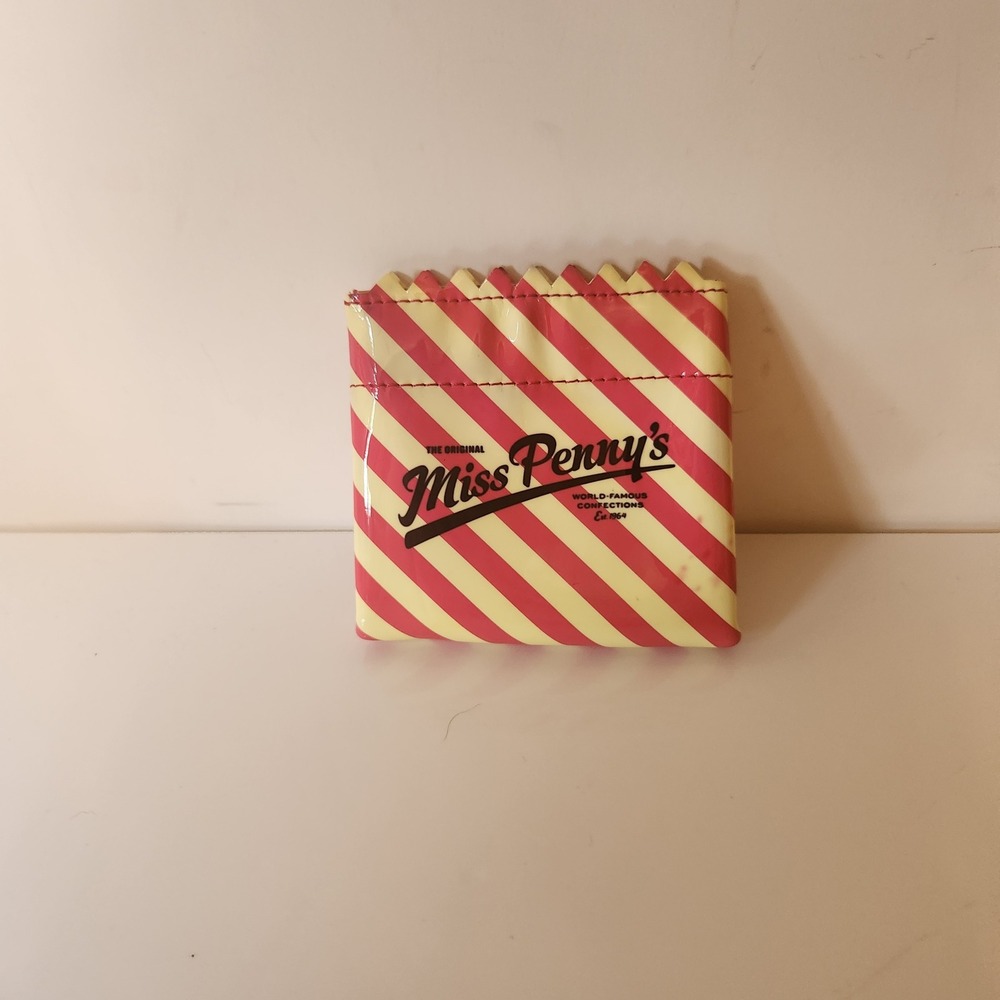 Kate Spade Miss Penny's Confections Coin Purse Striped Candy Bag Pouch Novelty